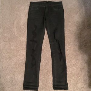 Black Joes Jeans Destroyed Boyfriend Slim